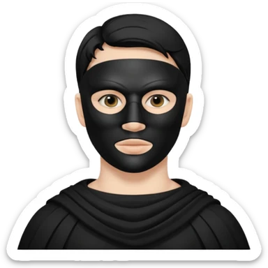 black mask roman sionis sticker