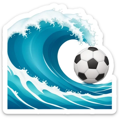 blue wave curacao fifa sticker