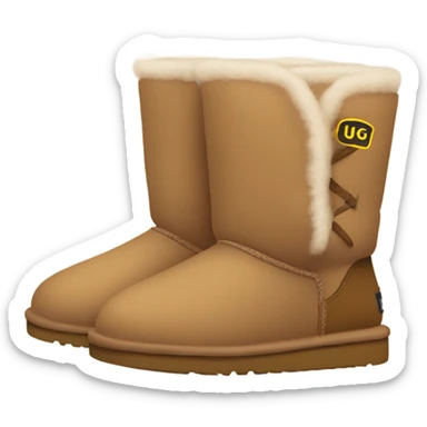Ugg boots light brown sticker