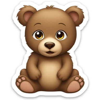 baby bear sticker