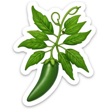 jalapeño plant sticker