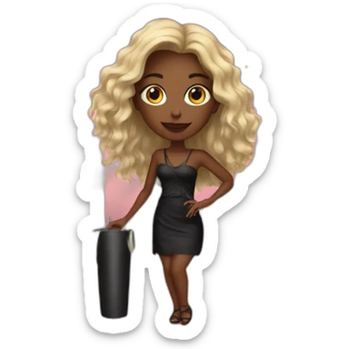 night out with girl sticker