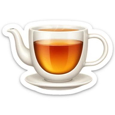 Super hot tea sticker