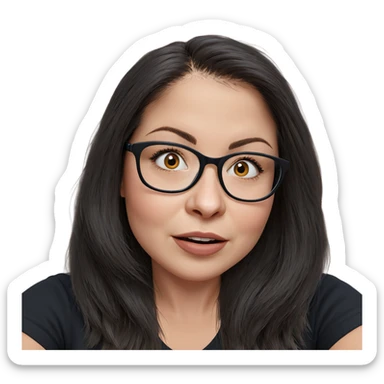 realistic portrait of girl sticker