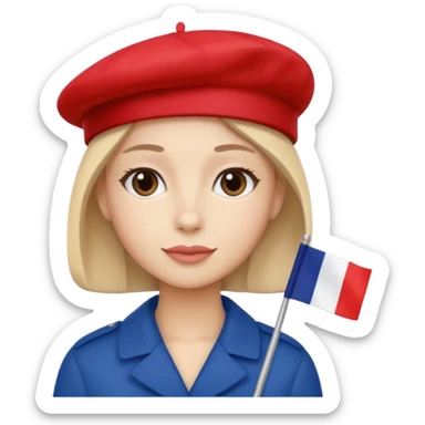 the entire background must be the french flag sticker