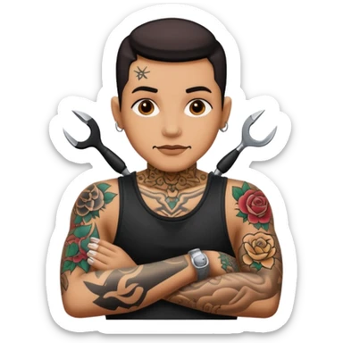 Tattoo artist sticker