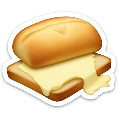 A bread with a lot of butter sticker