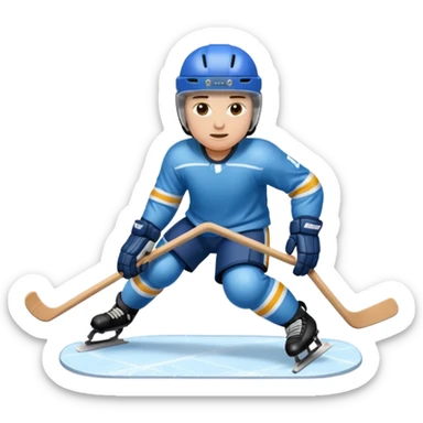 sled para ice hockey sticker