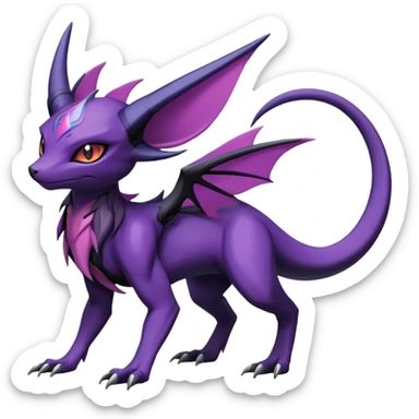 Salandit-Noivern-Espeon-Hybrid (Full body) sticker