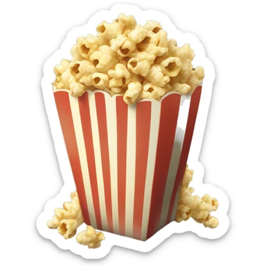 pop corn pack with khaki pop corn sticker