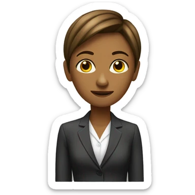 I am in office. She is not here. Missing her. sticker