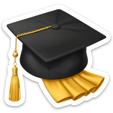 Necesito un gorro de una egresada de la universidad sticker