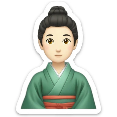 japanese-young-scholar-in-the-Heian-era sticker