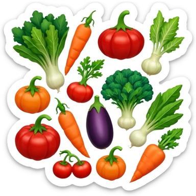 fresh vegetables sticker
