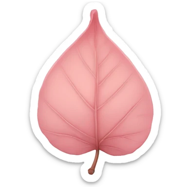 Light pink leaf sticker