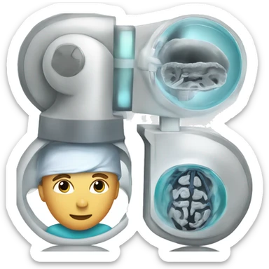 radiologist with MRI sticker