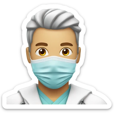 Low taper fade ninja getting knee surgery sticker