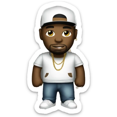 50 cent rapper as emoji sticker