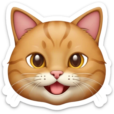 Popo sallayan kedi emojisi sticker