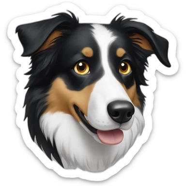 Bordercollie-with-wall-eyes sticker