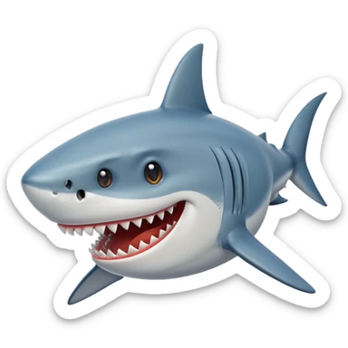 Shark laughing  sticker