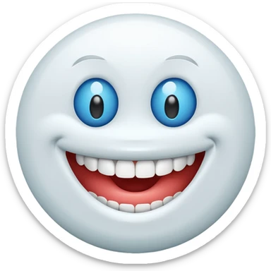 TEETH clean icon in the round sticker