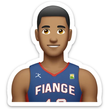 a Filipino with a basketball with a 16 guard with a  low taper fade sticker