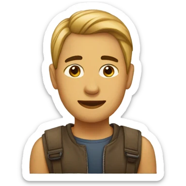 Humano en un país de perros  sticker