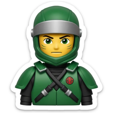 Lloyd garmadon's resistance NINJA suit from ninjago season 8 sons of garmadon sticker
