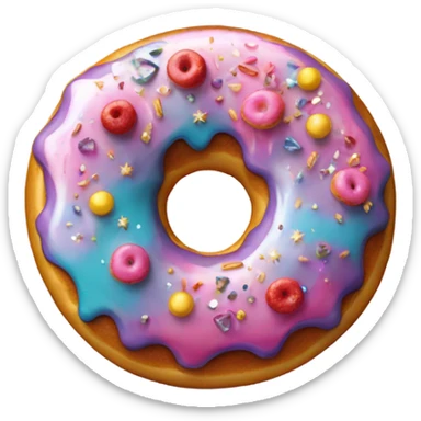 Genius donut sticker