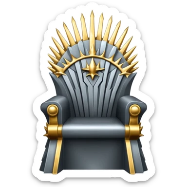 Generate the iron throne emoji sticker