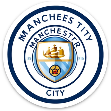 Manchester City logo sticker