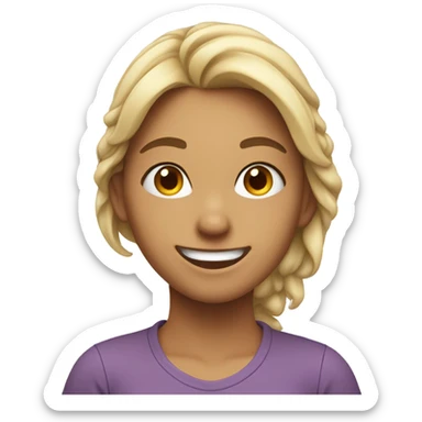 girl saying yes sticker