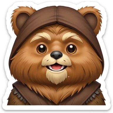Ewok star wars emoji sticker