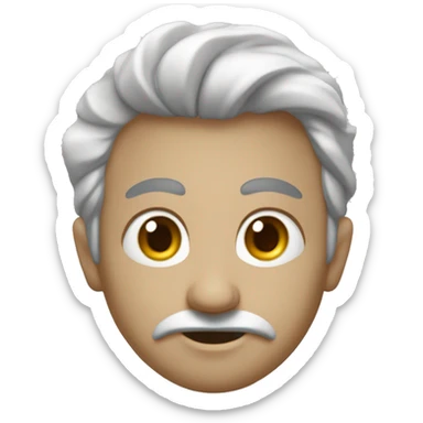 Une tête de démon ave des yeux decœur  sticker