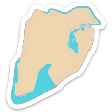 bahrain map sticker