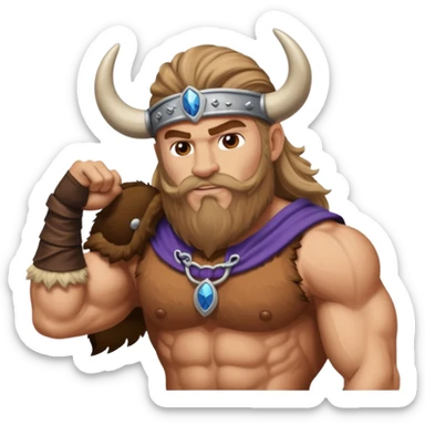Minnesota Viking on top of a buffalo bill sticker