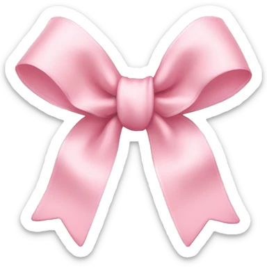 Light pink bows sticker