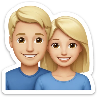 phone wallpaper with blonde couple as wallpaper sticker