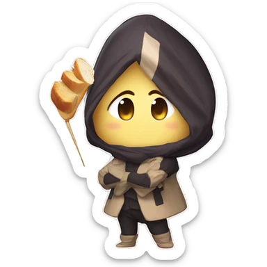  Konoobi Vtuber dressed in a toast costume
 sticker