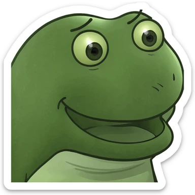 very happy face sticker