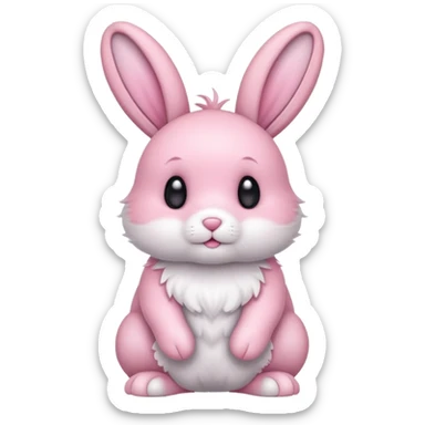 Conejito rosado sticker
