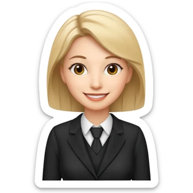women teacher in a formal attire sticker