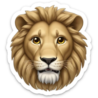 lion in israeli colours sticker