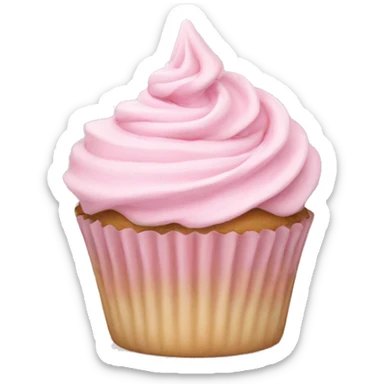 pastel pink Christmas cupcakes  sticker