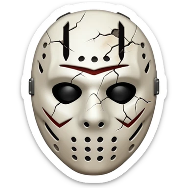 jason mask sticker