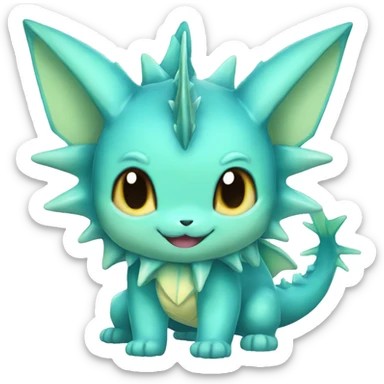 Vaporeon full body sticker