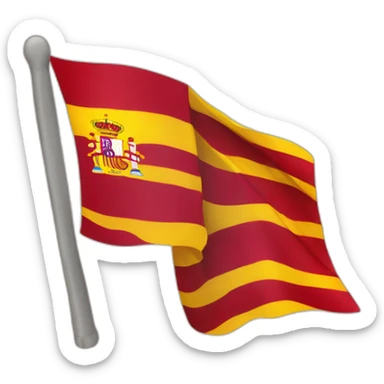 bandera de españa rojo amarrillo y morado sticker