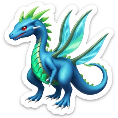 Salamence-Cresselia-Zygarde-Electrike-Manectric-Fakémon-fusion, full body sticker