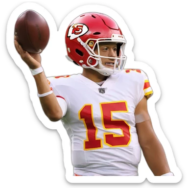 Patrick mahomes waving sticker